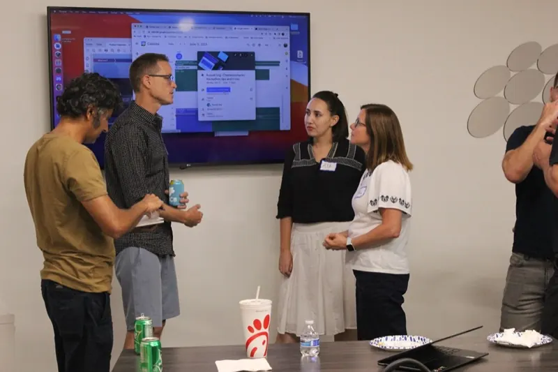Team presenting their project